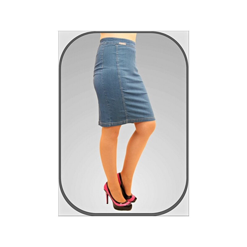 HELLTCHA Krátká džínová světlá sukně 186