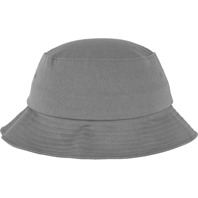 Klobouk Flexfit Cotton Twill Bucket Hat šedý