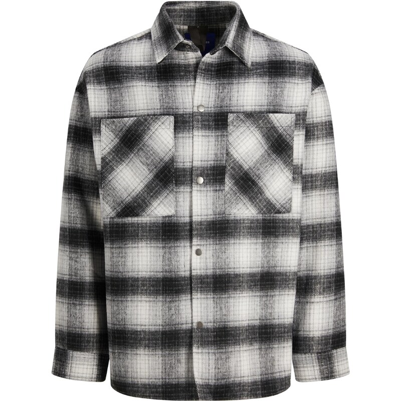 JACK & JONES Přechodná bunda Bane antracitová / světle šedá /