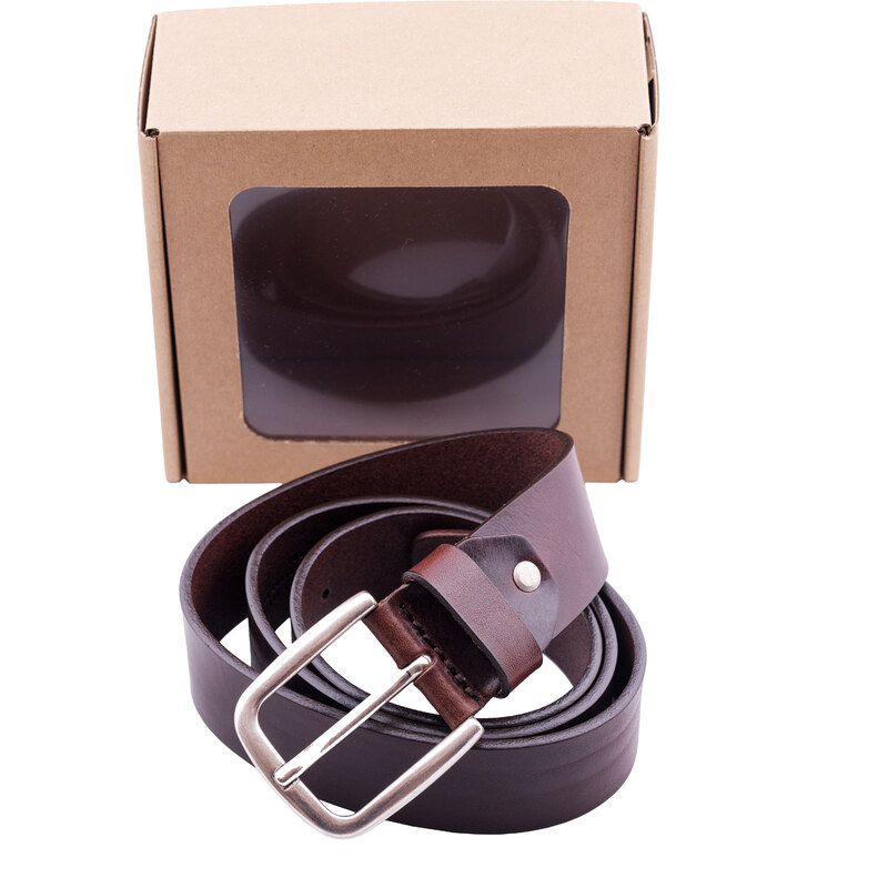 Opasek LEE LF045024 LEE BELT DARK BROWN