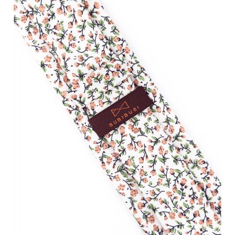 BUBIBUBI Bílá kravata Sienna