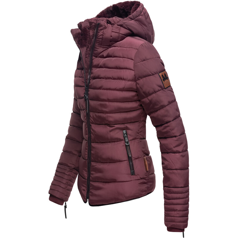 Dámská zimní bunda s kožíškem Amber Marikoo - WINE