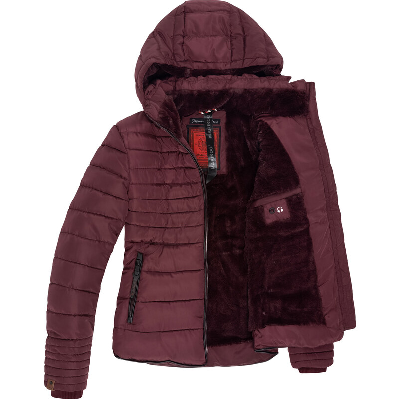 Dámská zimní bunda s kožíškem Amber Marikoo - WINE