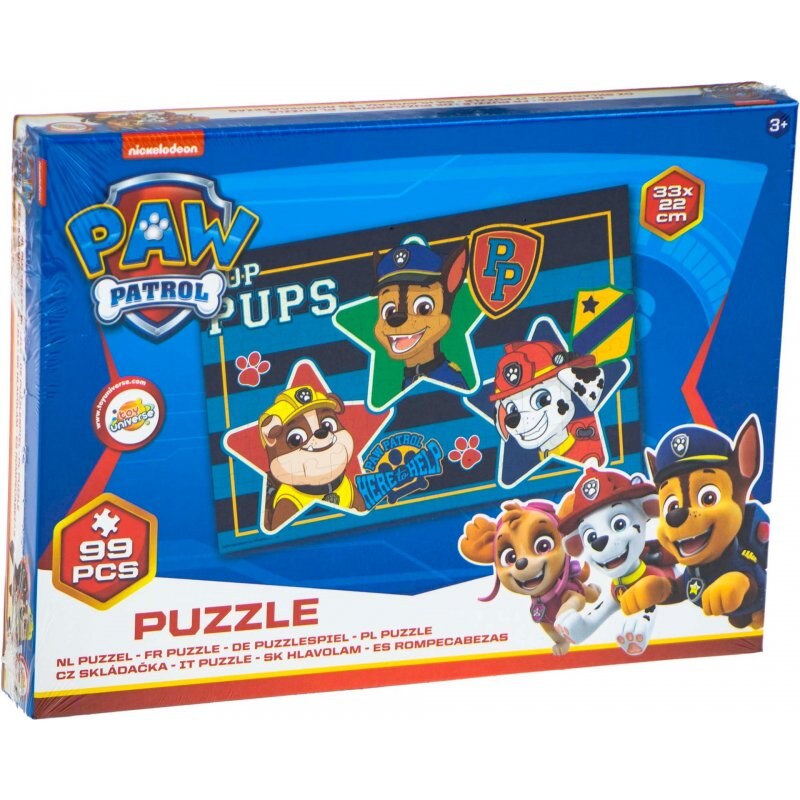 Toy Universe Puzzle pro kluky Tlapková patrola - Paw Patrol - 99 dílků