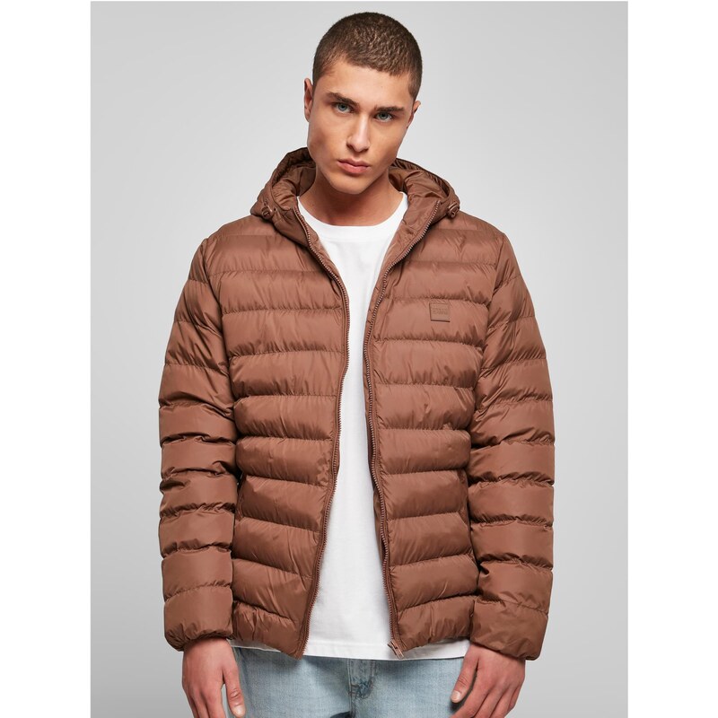 Urban Classics Zimní bunda rezavě hnědá