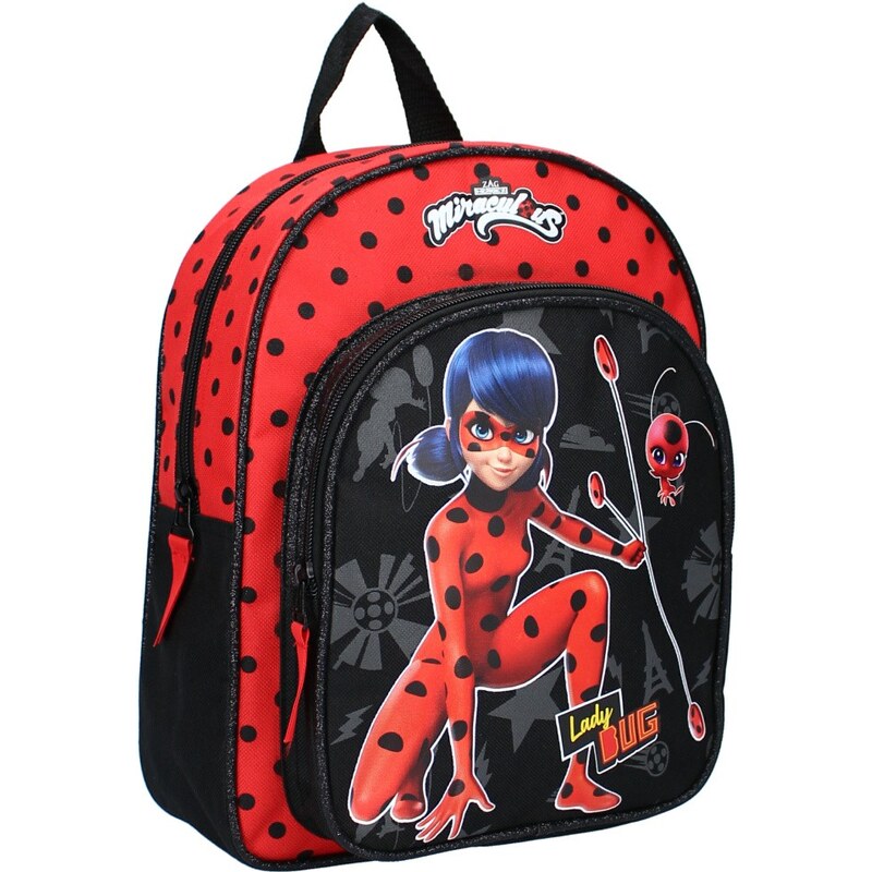 Vadobag Dětský batůžek s přední kapsou Kouzelná beruška - Ladybug