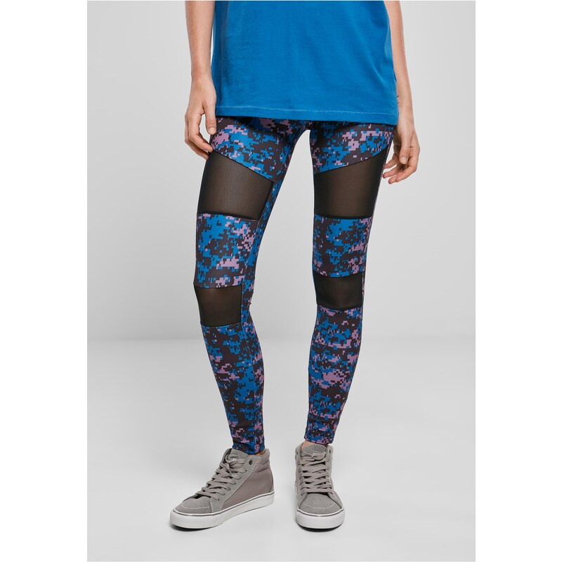Urban Classics Dámské legíny Camo Tech Mesh, digitální