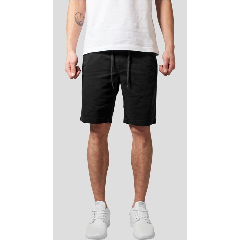 Urban Classics Stretch Twill Joggshorts černé