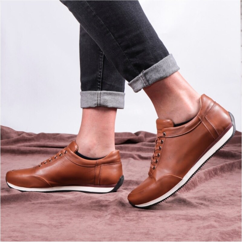 Ducavelli Comfy Genuine Leather Men's Casual Shoes, Casual Shoes, 100% Leather Shoes, All Seasons.