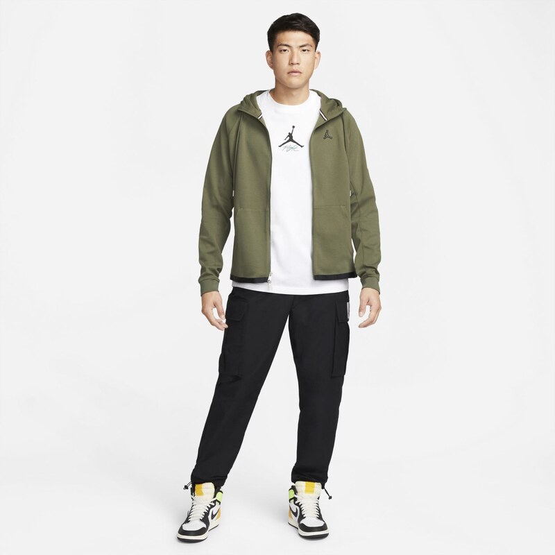 Jordan Essentials Full Zip Men's Fleece Hoodie MEDIUM OLIVE/MEDIUM OLIVE