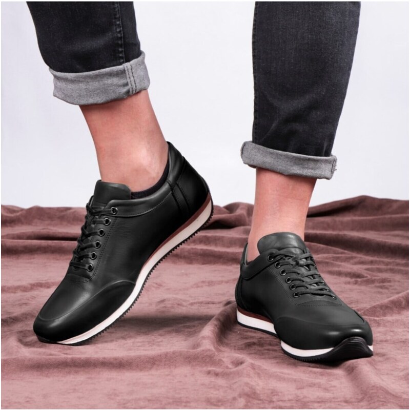 Ducavelli Comfy Genuine Leather Men's Casual Shoes, Casual Shoes, 100% Leather Shoes, All Seasons.