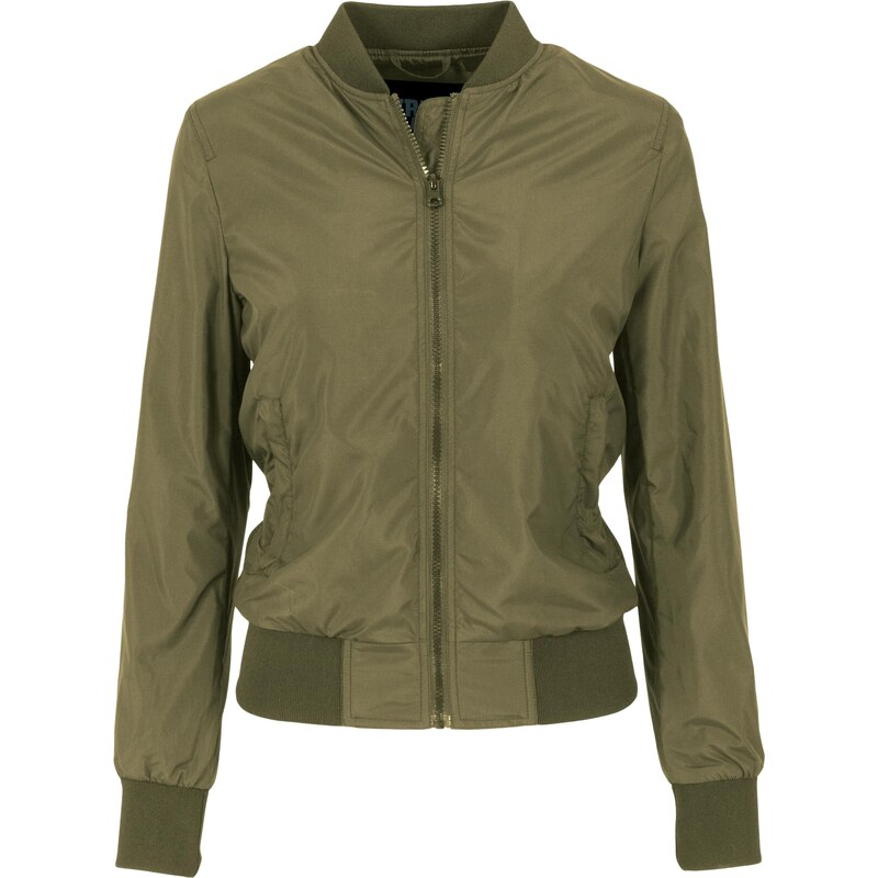 UC Ladies Dámská bunda Light Bomber Jacket olivová