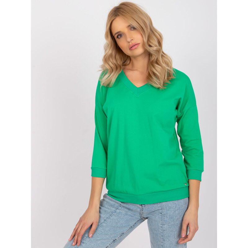 BASIC Feel Good Blouse-RV-BZ-7542.41X-green