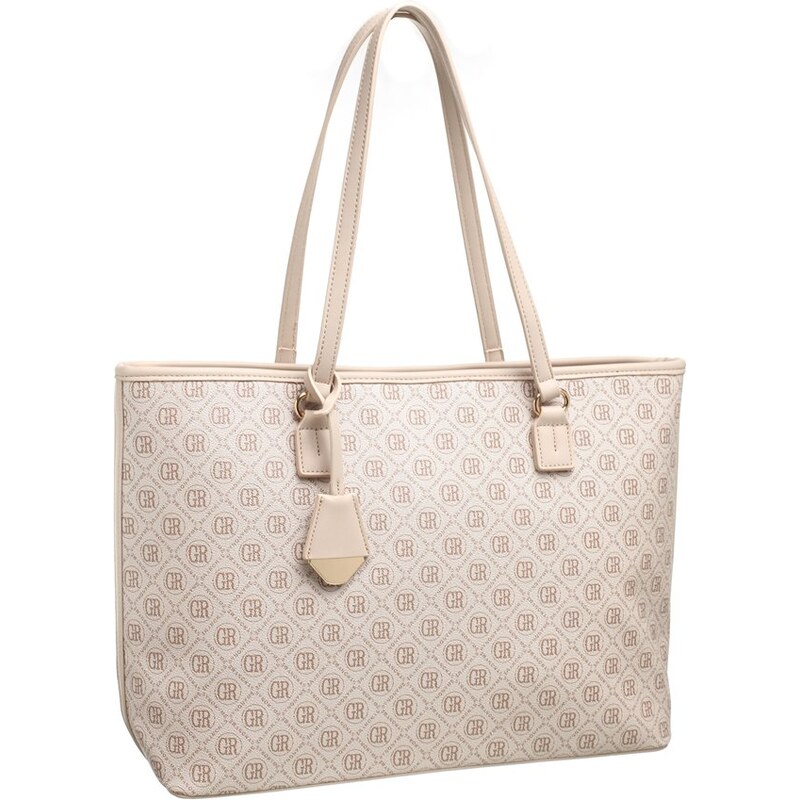 Paula Rossi Kabelka shopper Large Logo Beige