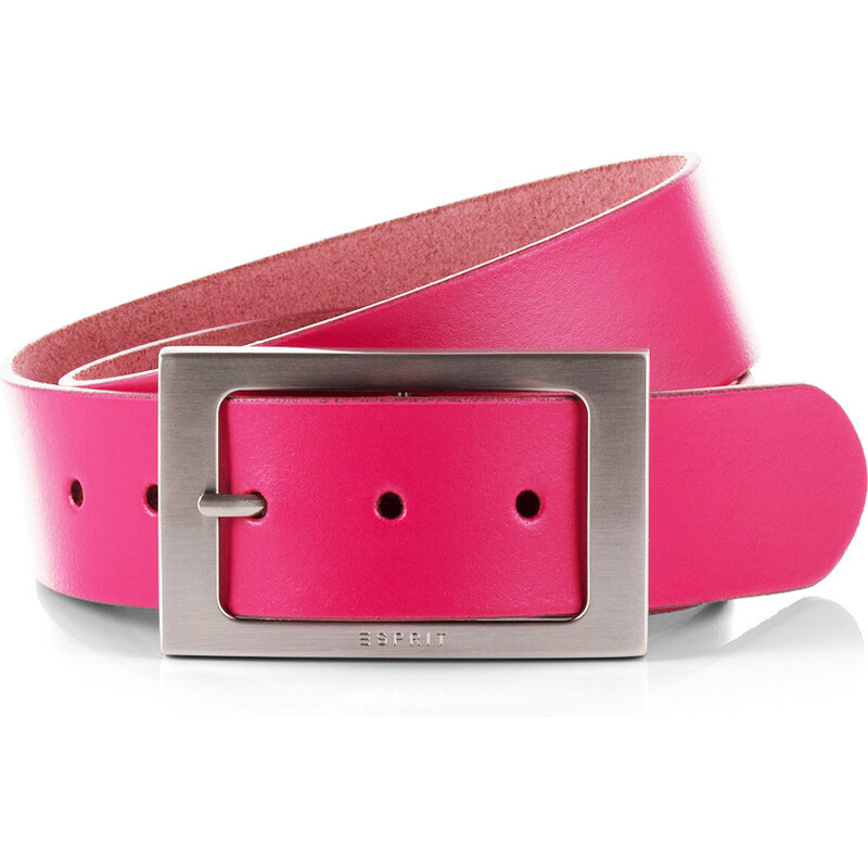 Esprit leather belt with large rectangular buckle