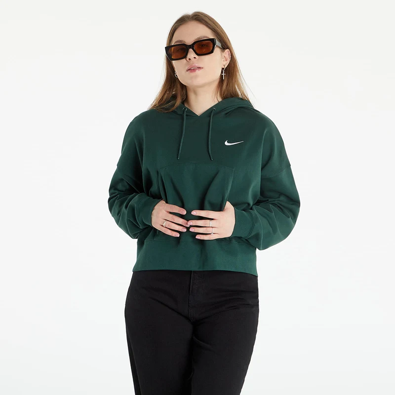 Dámská mikina Nike NSW Women's Oversized Jersey Pullover Hoodie Zelená -  GLAMI.cz