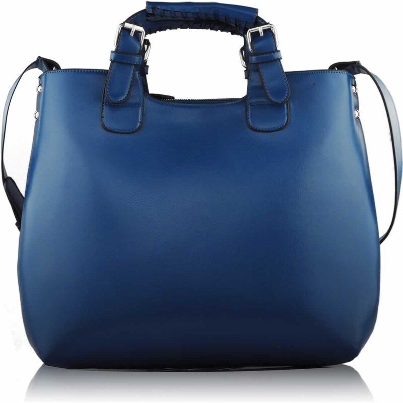 Tmavě-modrá kabelka LS fashion LS00267 modrá