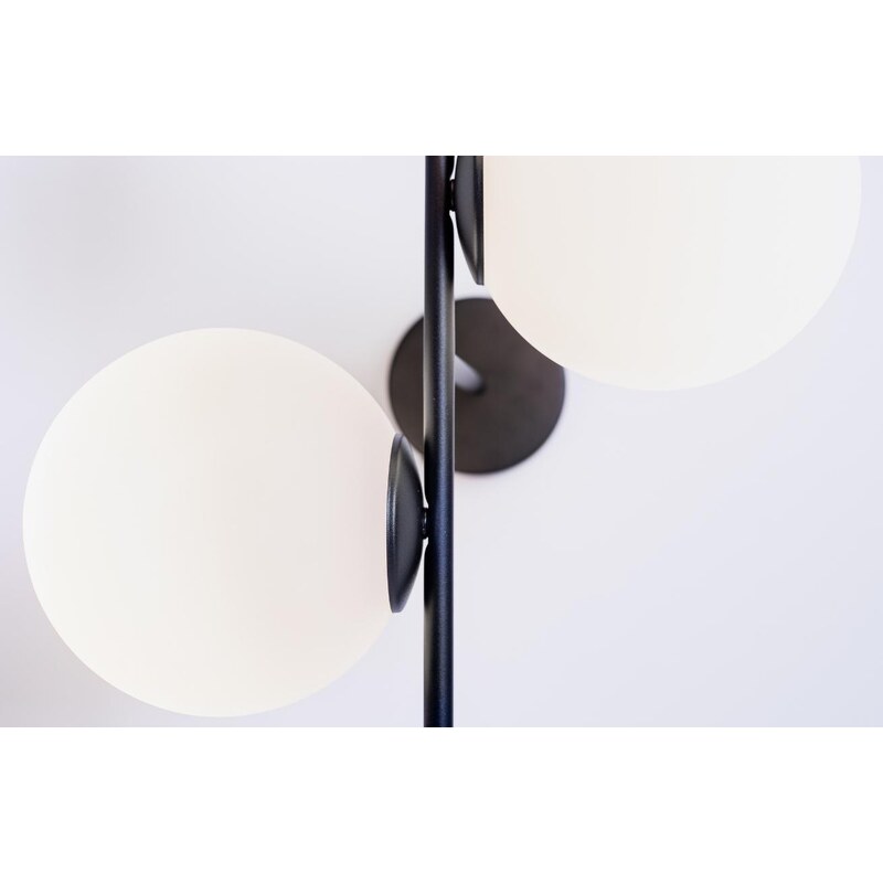 Nordic Design Bílo černé skleněné nástěnné světlo Bubbly 150 cm