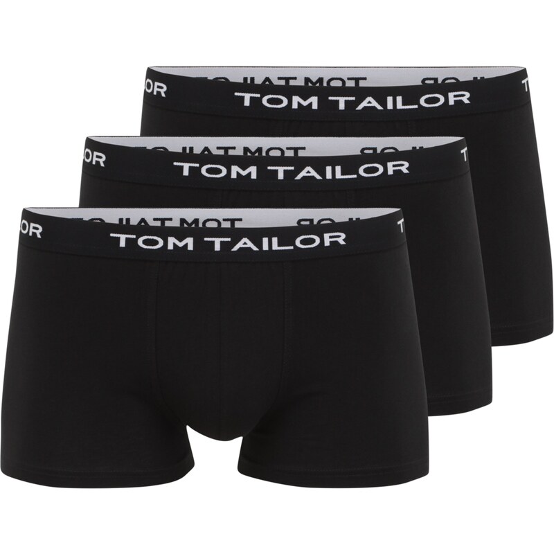 TOM TAILOR Boxerky černá / bílá