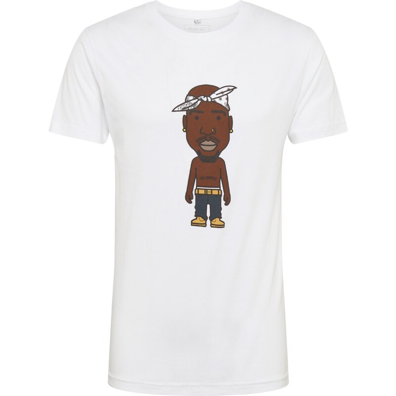 Mister Tee Tričko LA Sketch hnědá / žlutá / šedá / černá / bílá