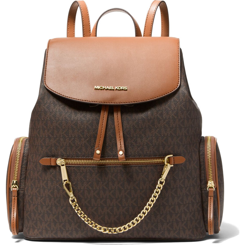 Michael Kors Batoh Jet Set Large Logo Backpack Brown 112792549