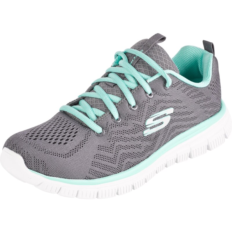 SKECHERS Tenisky Graceful Get Connected tmavě šedá / mátová /