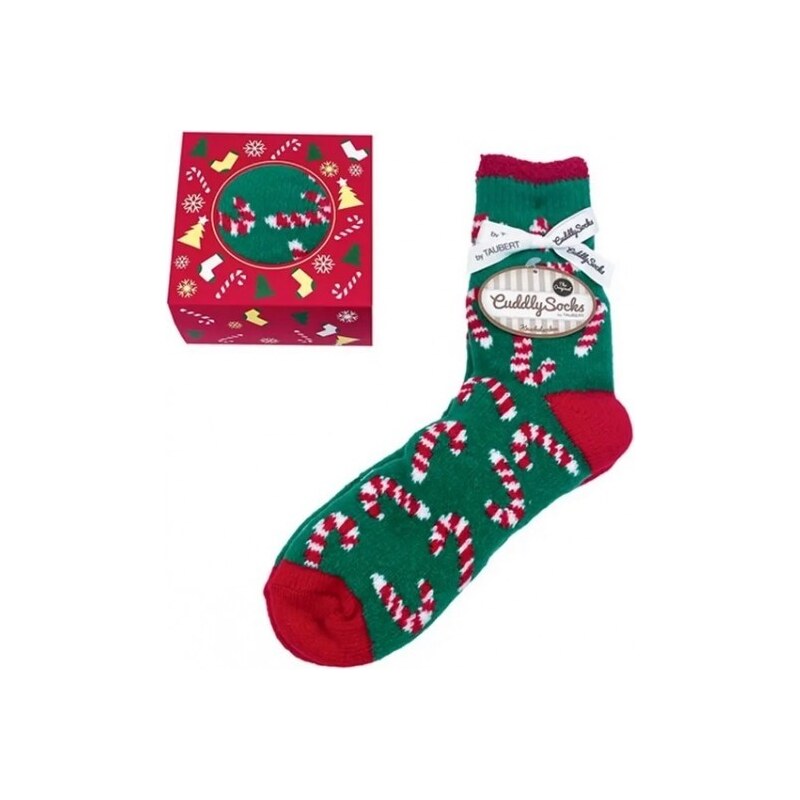 Super teplé ponožky s vánočním motivem Taubert zelená UNI