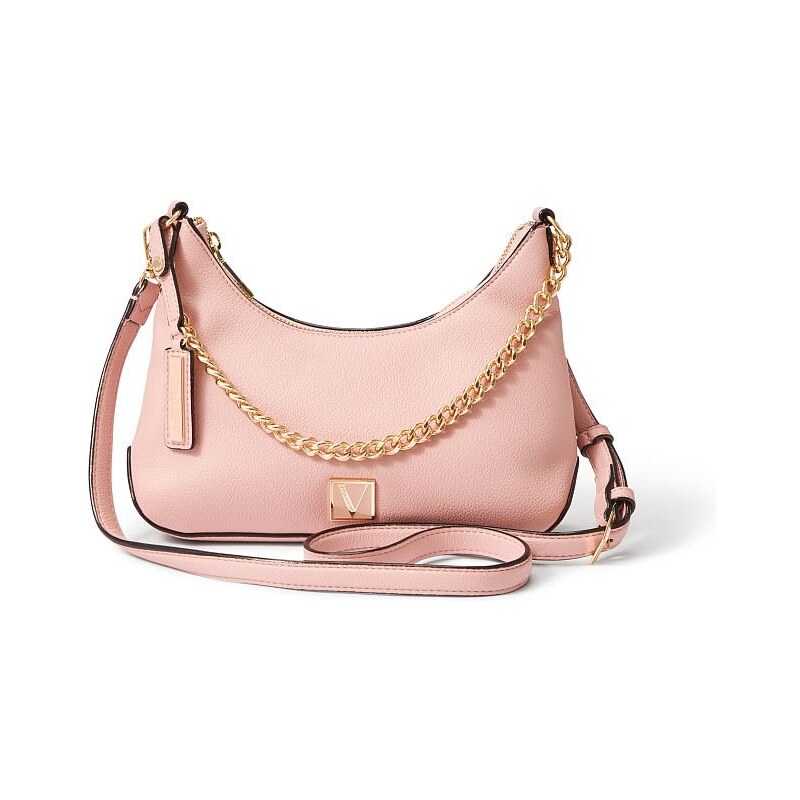 Victoria's Secret elegantní Orchid Blush kabelka přes rameno The Victoria Mini Hobo Bag