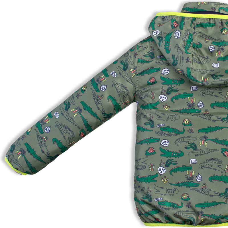 Chlapecká šusťáková bunda LEMON BERET KROKODÝLI zelená