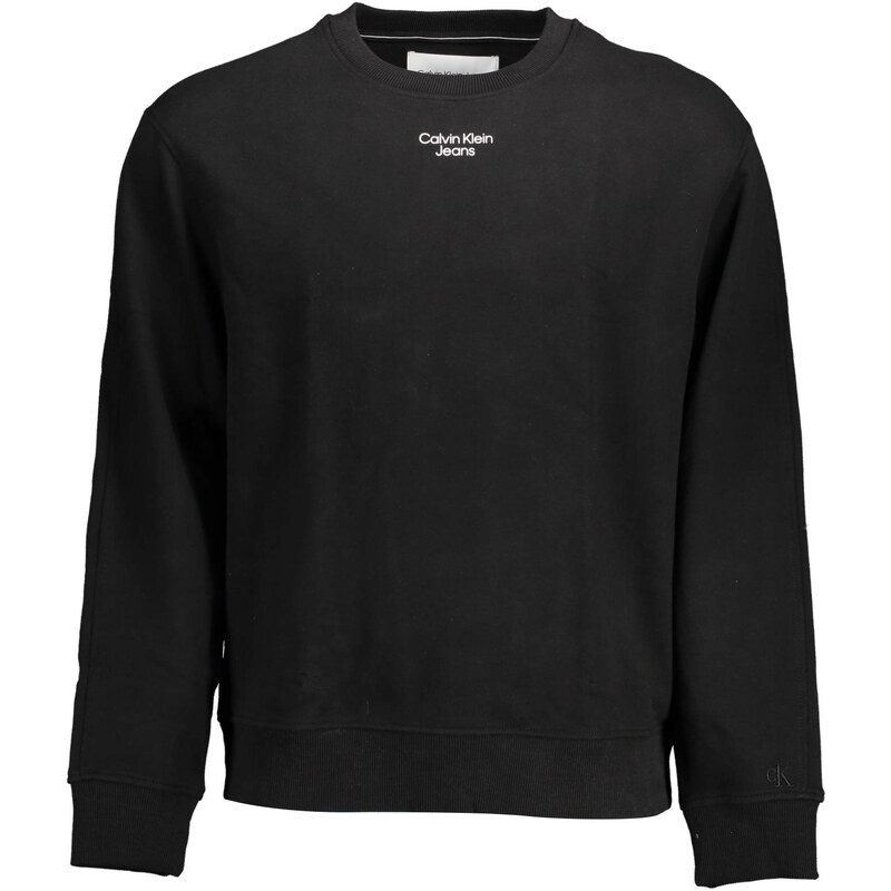 Černá mMikina Calvin Klein bez zipu