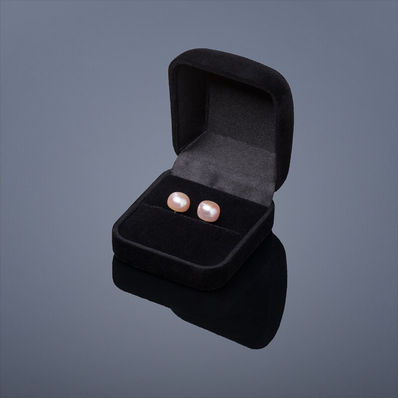 Buka Jewelry BUKA Perlové náušnice Mutiara v dárkové krabičce - růžové 888
