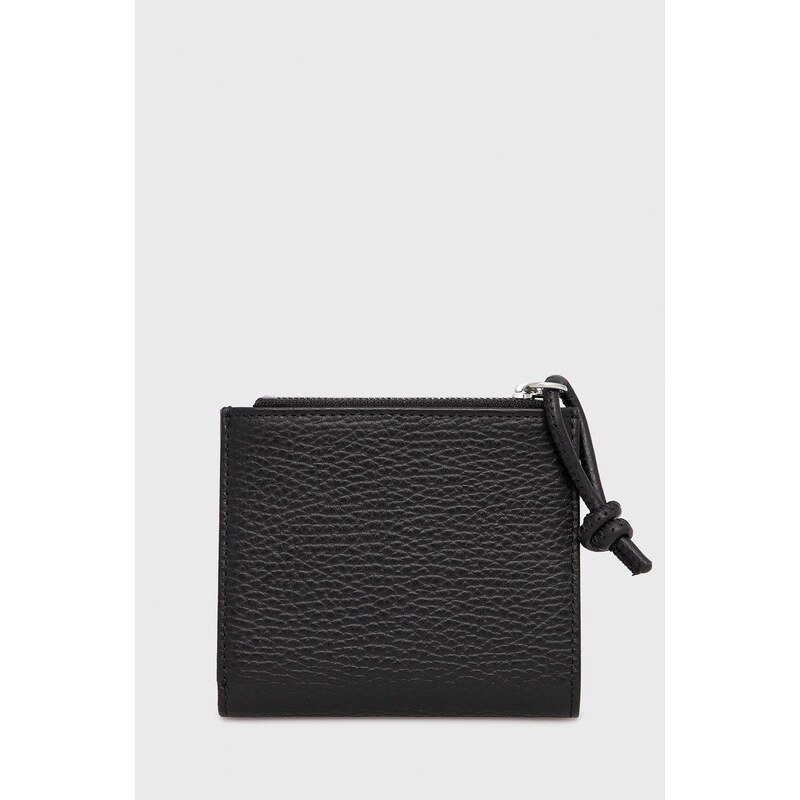 Kožená peněženka Emporio Armani pánský, černá barva, Y4R262 Y068E