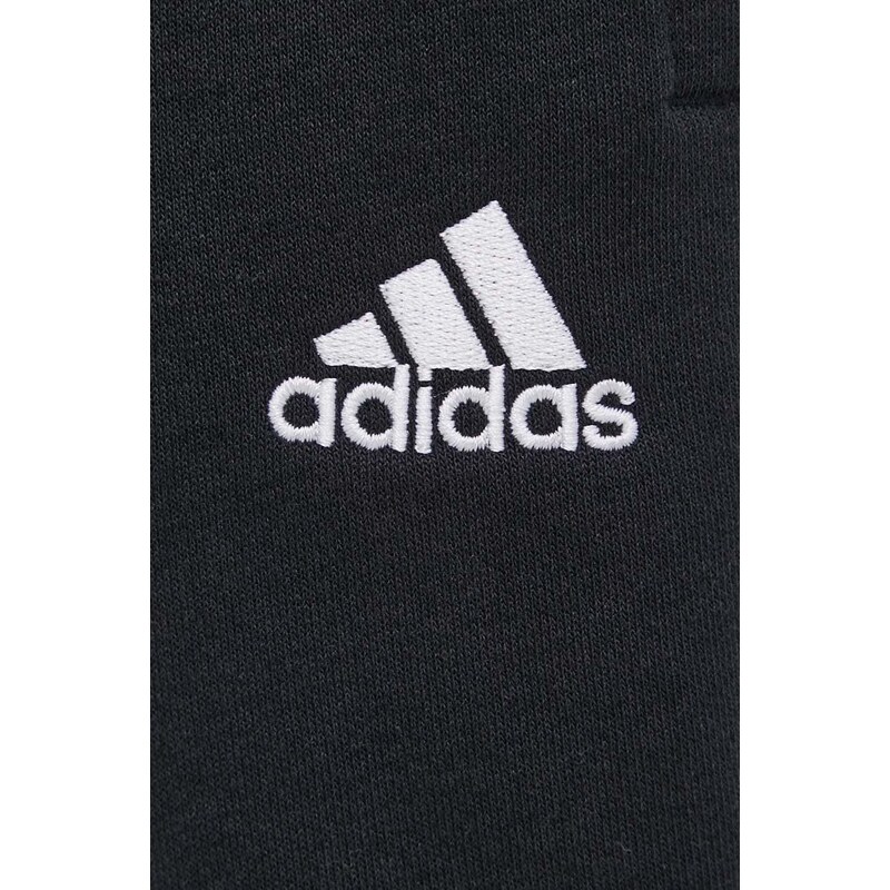 Kalhoty adidas HD4309 dámské, černá barva, s aplikací