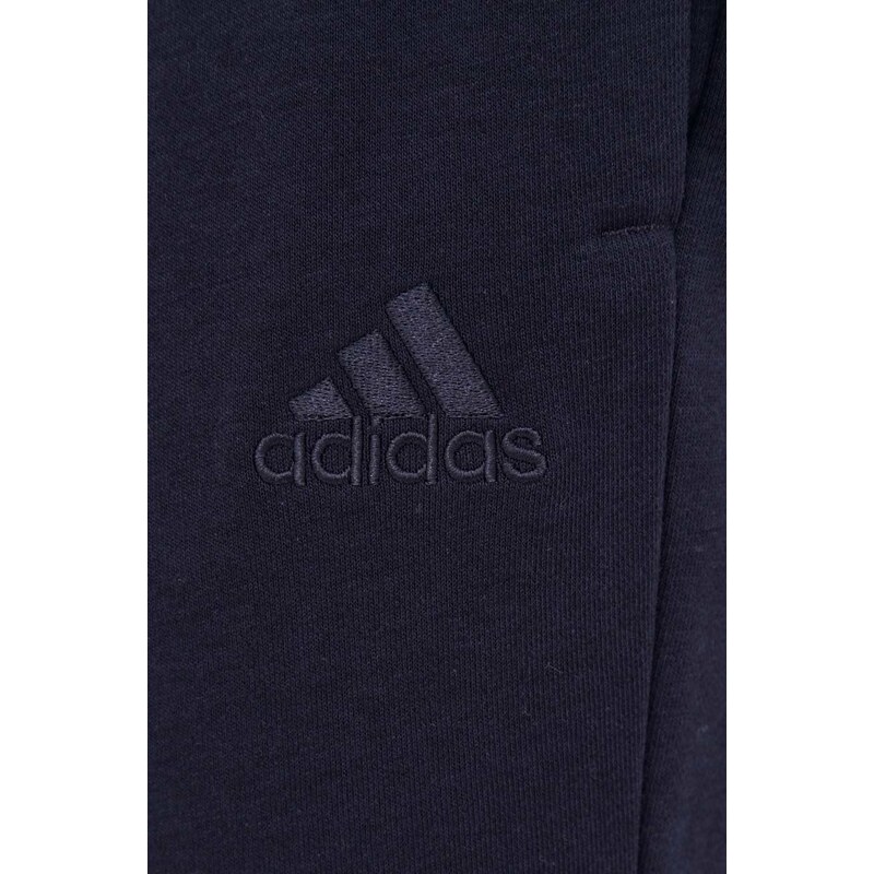 Kalhoty adidas GK8979 pánské, tmavomodrá barva, s potiskem