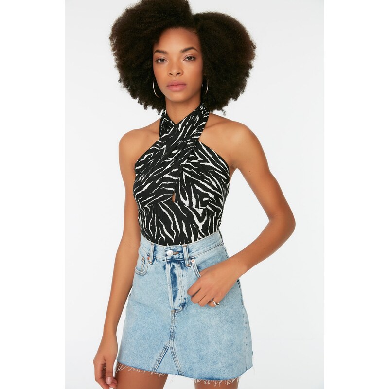 Dámský crop top Trendyol Patterned