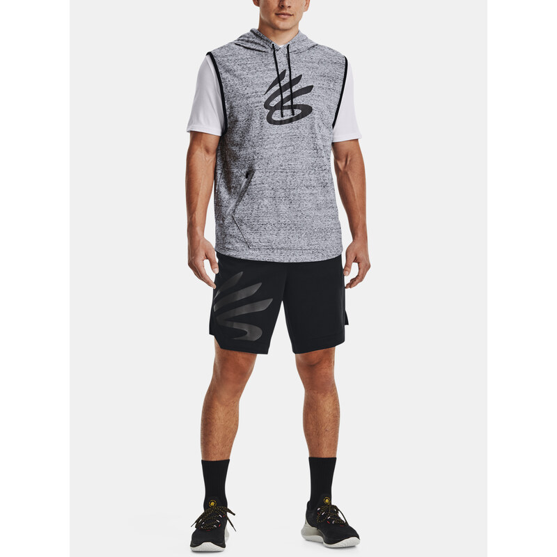 Under Armour Mikina CURRY SLEEVELESS HOODIE-GRY - Pánské