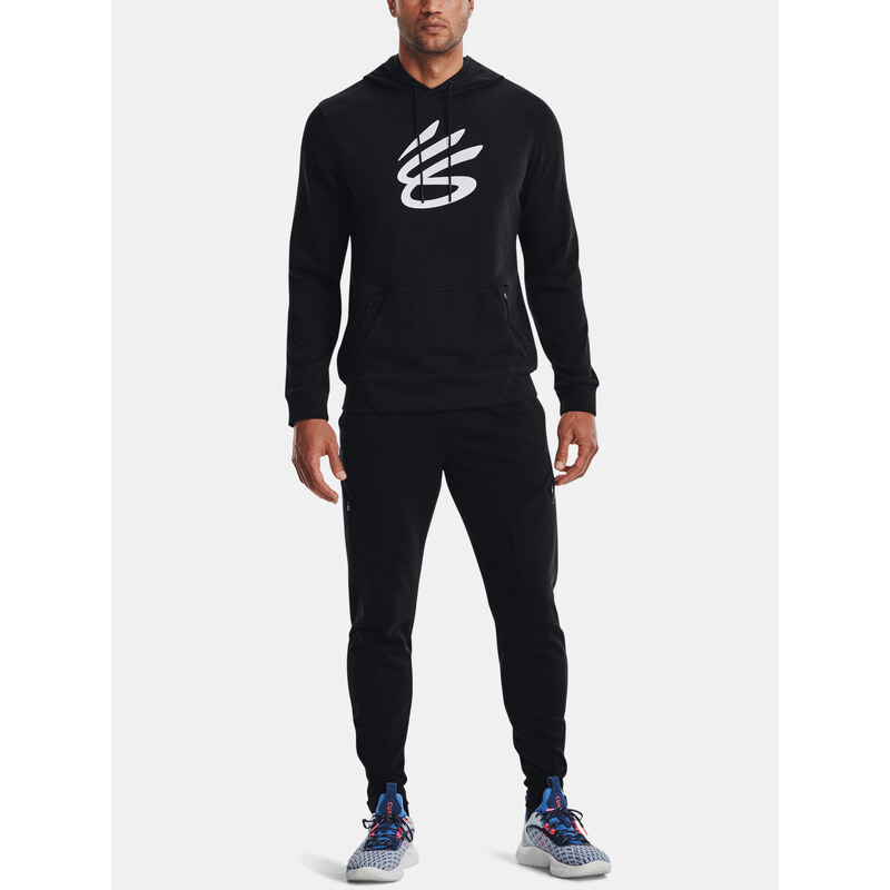 Under Armour Mikina CURRY PULLOVER HOOD-BLK - Pánské