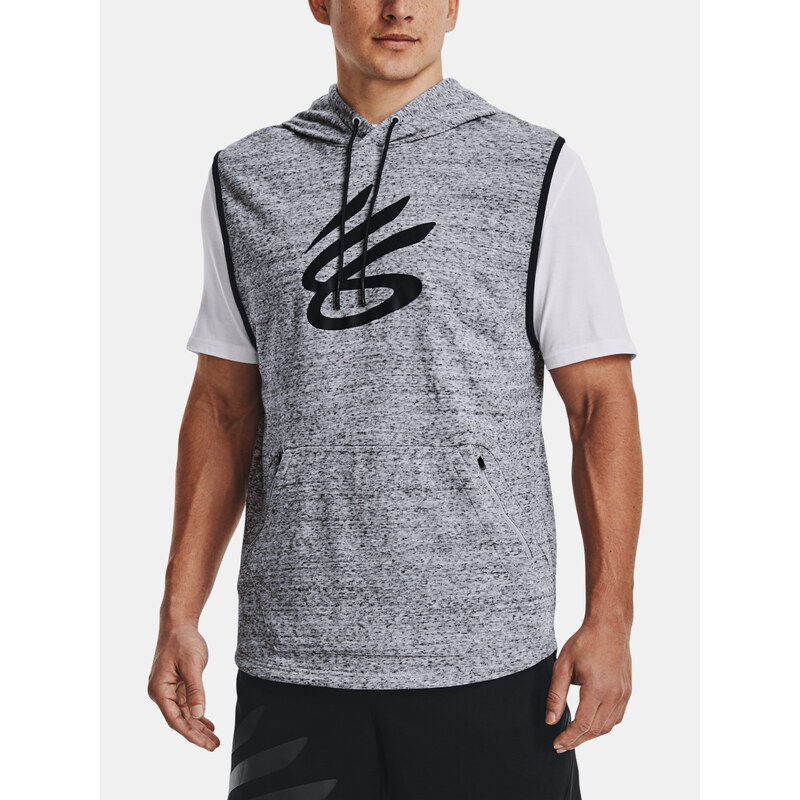 Under Armour Mikina CURRY SLEEVELESS HOODIE-GRY - Pánské