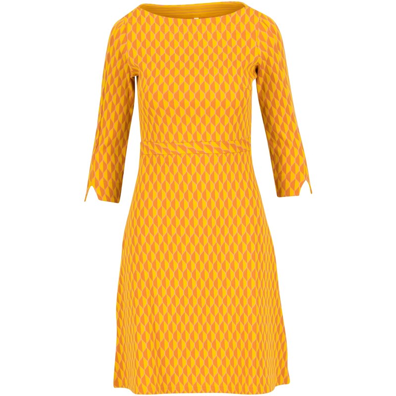 Blutsgeschwister Mod a Hula – žluté áčkové šaty