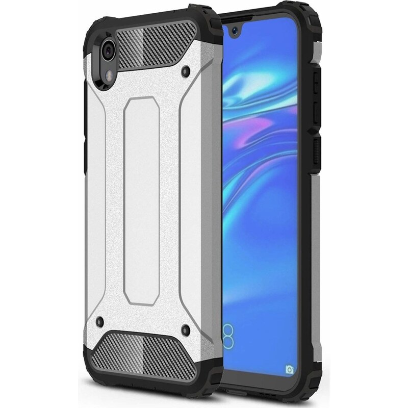 IZMAEL.eu Pouzdro Hybrid Armor pre Huawei Y5 2019/Honor 8S pro Huawei Y5 2019 stříbrná