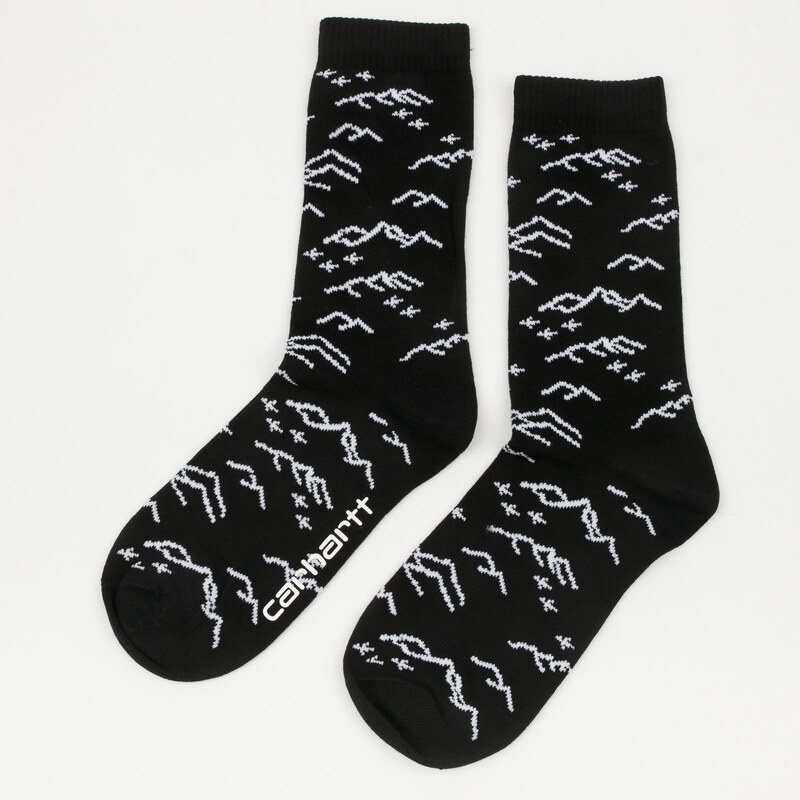 Carhartt WIP High Plains Socks BLACK/WHITE