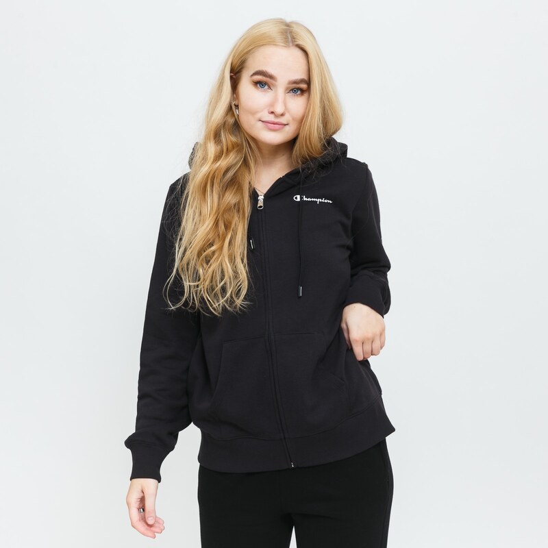 Champion Hooded Full Zip Sweatshirt BLK 103961543