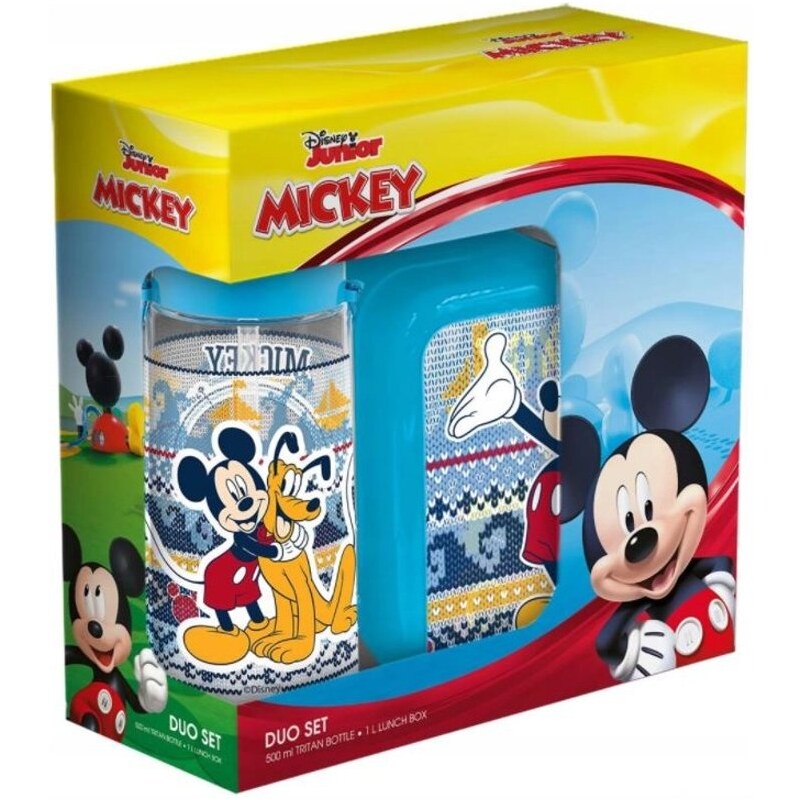 Invictus Souprava svačinový box a láhev na pití Mickey Mouse