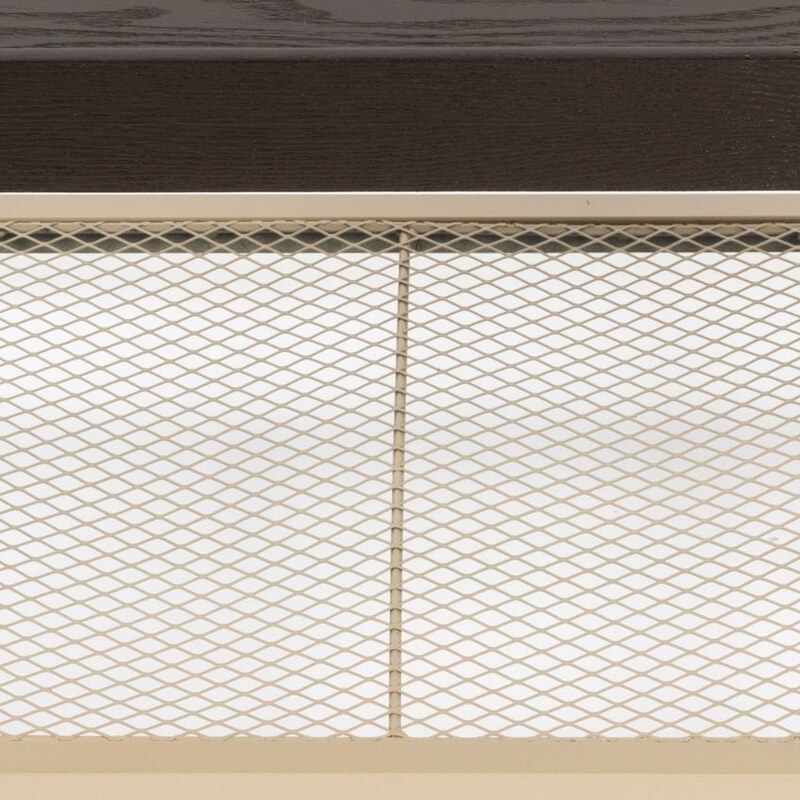 White Label Béžový kovový regál s dřevěnými policemi WLL BOTAN 180 x 80 cm