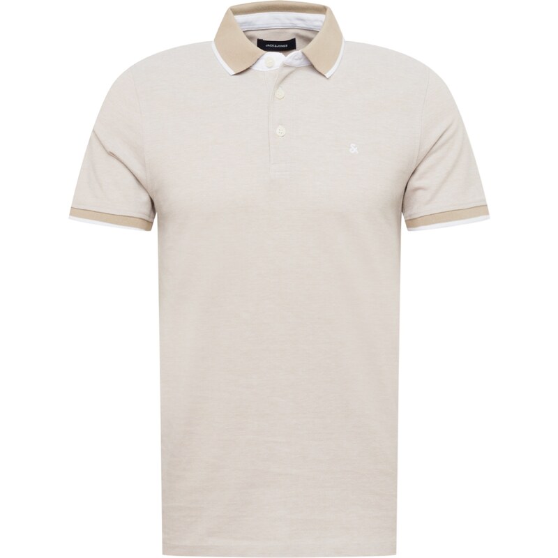 JACK & JONES Tričko JJEPaulos béžová