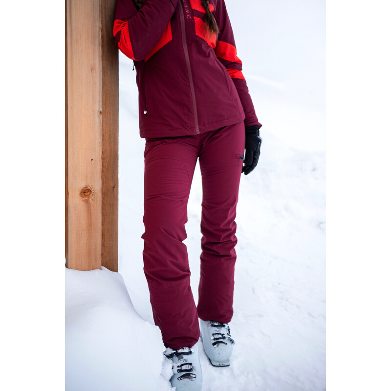 Nordblanc Vínové dámské lyžařské kalhoty SUCCOR