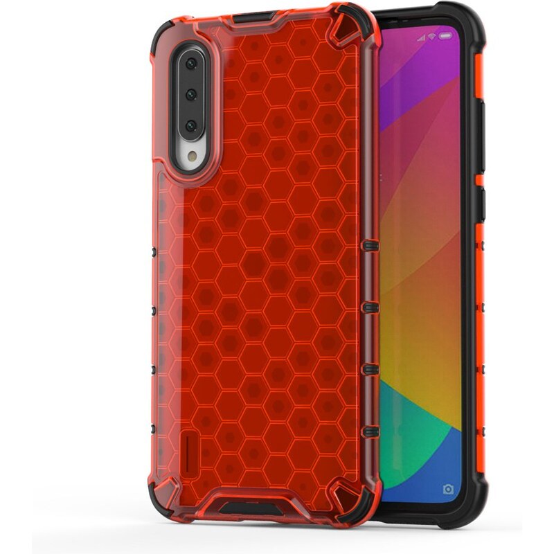 IZMAEL.eu Honeycomb pouzdr pro Xiaomi Mi CC9e červená