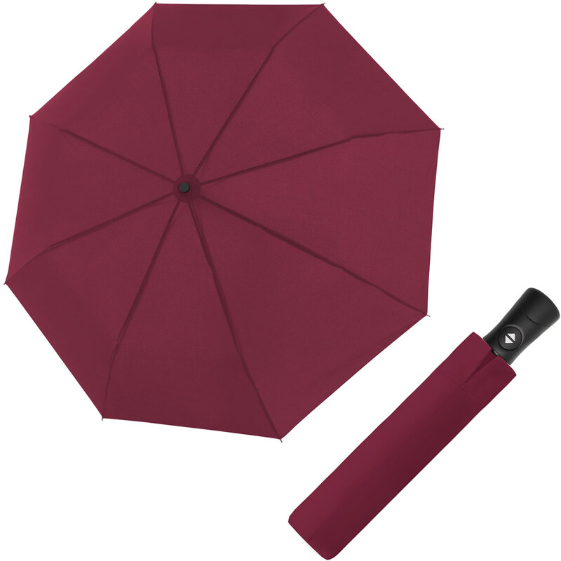 Doppler Magic Fiber Superstrong vínový - pánský plně-automatický deštník