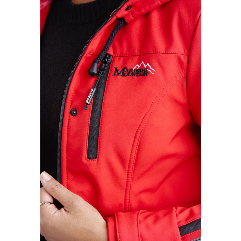 Dámská bunda Zimtzicke softshell 7000 dry-tech Marikoo - RED