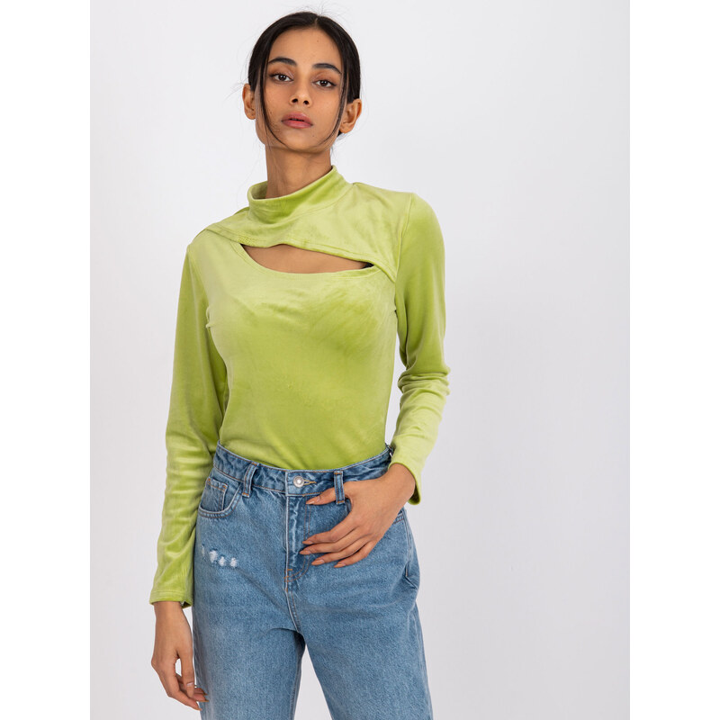 Italy Moda Blouse-DHJ-BZ-6561.09P-lime green